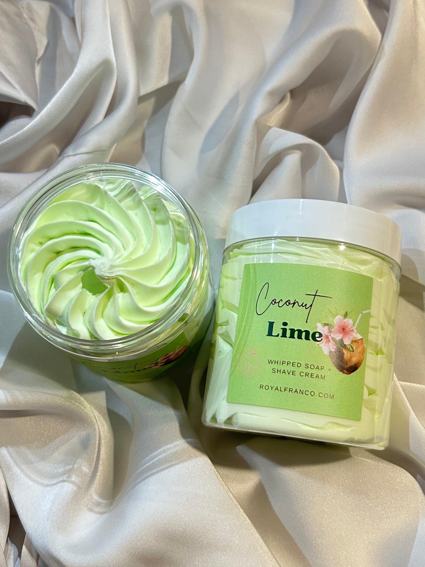 Coconut Lime Whipped Soap + Shave Cream